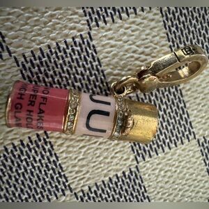 Juicy Couture Pink Hairspray Charm with Gold Accents